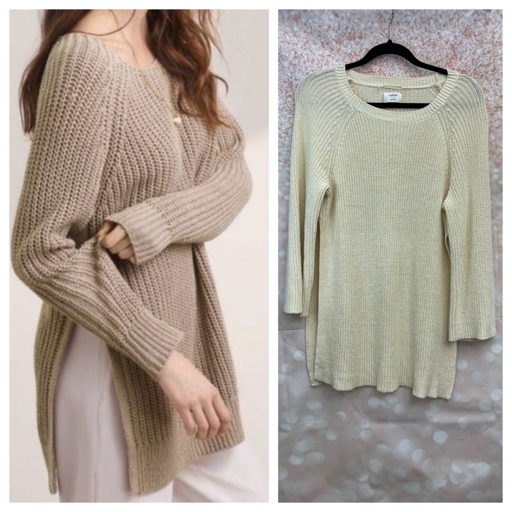 NEW Wilfred Aritzia Split Side Knit Sweater